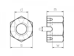 Tuerca DIN 935 ISO-7035-36-37