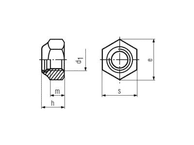 Tuerca DIN 985 ISO-10511