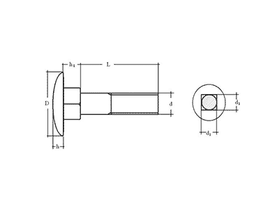 Tornillo DIN 603 ISO-8677