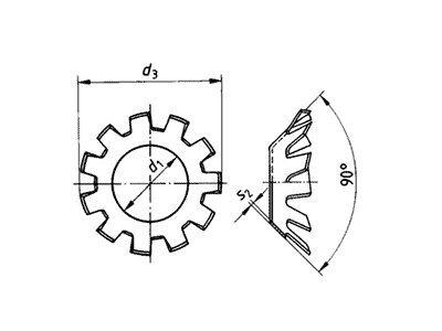 Arandela DIN 6797