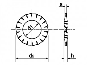 Arandela DIN 6798