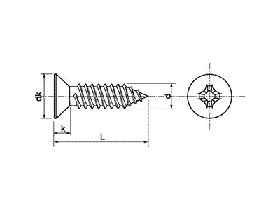 Tornillo DIN-7982 - ISO-7050