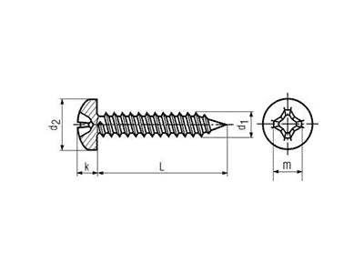 Tornillo DIN7981-ISO-7049