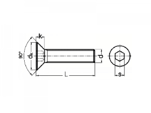 Tornillo DIN 7991-ISO 10642