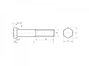Tornillo DIN 960-ISO 8765