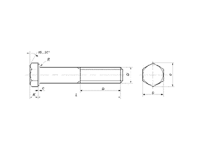 Tornillo DIN 960-ISO 8765