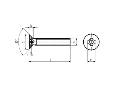 Tornillo DIN 965 ISO-7046